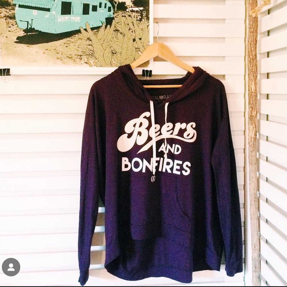 Royal Rabbit “Beers and Bonfires” Hi-Low Lightweight Hoodie